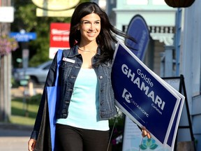 Goldie Ghamari, now the MPP for Carleton riding, in a file photo from the 2018 Ontario election campaign.