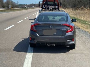 Driver of a car that blew by two OPP officers while doing 186 km/h on the 401 Saturday claimed he thought there was no speed limit on the 401