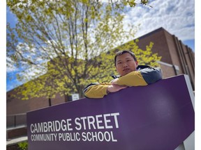 Winson Lin attended Cambridge Street Community Public School as a child and is concerned about declining enrolment and the possibility of closure.
