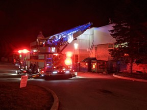 Ottawa fire quickly extinguished a fire in a commercial building on Colonnade Road N at Prince.of Wales Drive Thursday night.