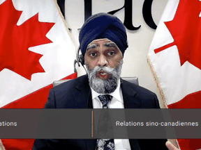 Defence Minister Harjit Sajjan told the Commons committee on Canada-China relations that Canada’s commitment to the Asia Pacific region is growing.