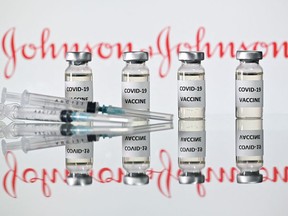 FILE: A photo illustration of the Johnson & Johnson vaccine.