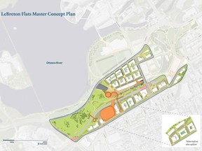 The NCC board today approved a new concept plan for the future development of LeBreton Flats.