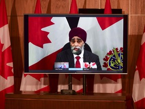 At a press conference Thursday, Minister of National Defence Harjit Sajjan announces further measures to deal with misconduct in the military.