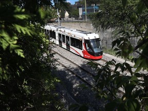 A file photo of an LRT train in service last year.