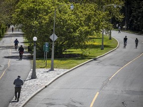 File photo/ People out enjoying the day along the Rideau Canal and Queen Elizabeth Driveway.