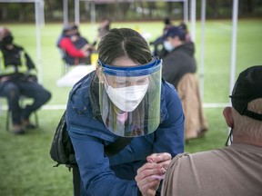 Last weekend, a Jabapalooza event was organized on the field at Immaculata High School, vaccinating 330 people with the help of approximately 25 volunteers and 10 medical students.