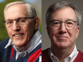 Bob Chiarelli (left) and Jim Watson: If they both run for mayor in 2022, they'll be fishing from the same pond of voters.