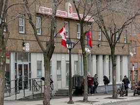 The Salvation Army's Ottawa Booth Centre shelter in the ByWard Market. At present, there aren't enough beds for those who have no shelter.
