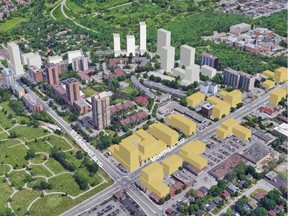 Manor Park Management is proposing a master plan that would transform two areas of a Manor Park community along St. Laurent Boulevard: Manor Park Gardens near Hemlock Road and Manor Park Heights, closer to Montreal Road.