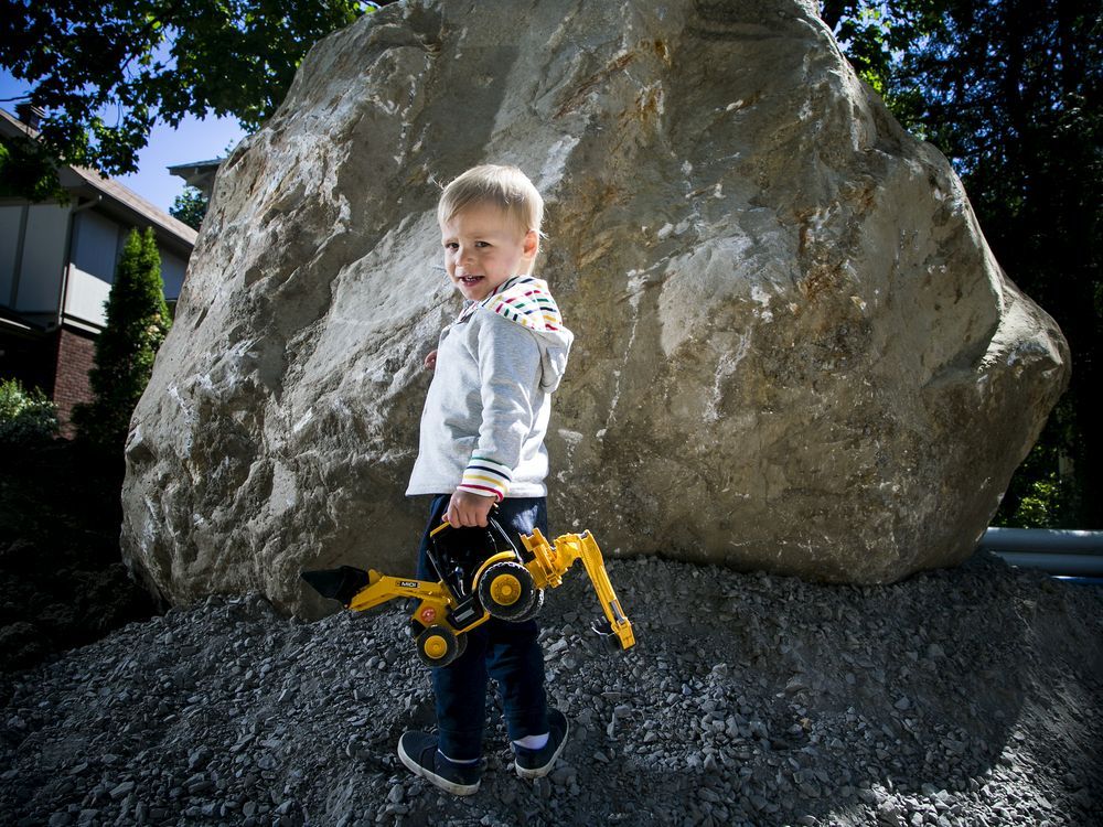 Rock on Neighbourhood fight saves unearthed giant boulder