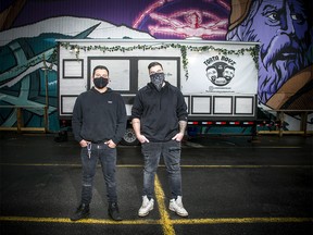 Left to Right Luis Guerra and Moudy Husseini of Torta Boyz, a new food truck in the Preston Street area.