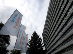 FILE PHOTO: Siemens Healthineers headquarters is pictured in Erlangen near Nuremberg, Germany.