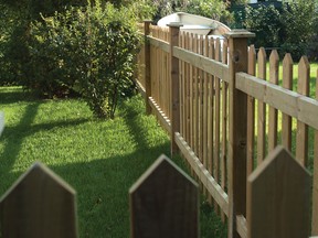If your fence is over a property line by a few inches, you might have to tear it down and start again.