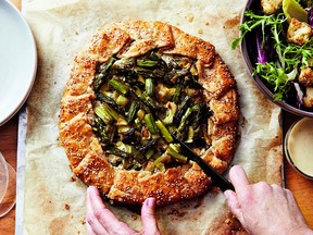 Asparagus and leek galette from Food Between Friends.