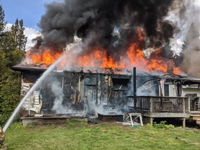 Ottawa Fire Services received a 911 call at 12:46pm reporting that a home on Cedar Acres Dr. in Greely had caught fire.