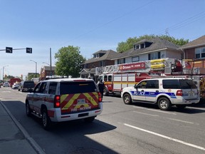 Ottawa Fire Services hazardous materials team is on location at a home on Catherine Street east of Bronson Avenue where residents report irritation from a possible chemical product.