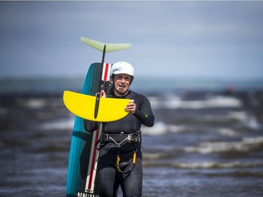 John Donovan was walking into shore to switch gear Sunday.