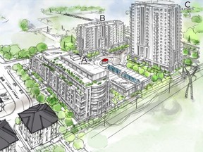 City planners are recommending that planning committee and council approve a development in Stittsville proposed by Lépine Corp., which envisions an 18-storey tower in a large residential project at 5000 Robert Grant Ave.