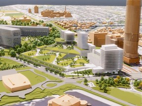 A rendering of the proposed design for the new Ottawa Civic Hospital Campus.
