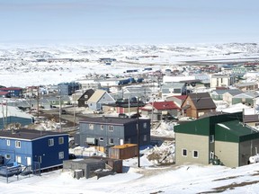 A scene from Iqaluit, Nunavut, Saturday, April 25, 2015.
