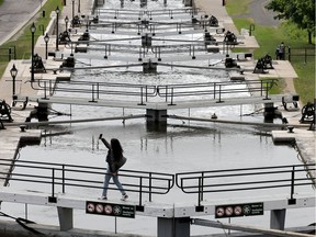 Parks Canada is warning of high, turbulent waters along the Rideau Canal system.