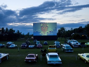 Classic Car Night at the Port Elmsley Drive-In.