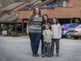 Natasha (left) and Annabree Fairweather with their children Cormac, 6, and Jerram, 8, moved from Vancouver to Port Moody, B.C. to get some more space after the COVID-19 pandemic found them at home more often.