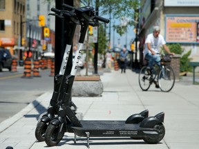 An electric scooter pilot project rolled out in Ottawa Friday with E-scooters from Bird Canada.