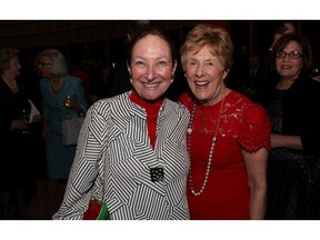 Supreme Court of Canada Justice Rosalie Silberman Abella (left), who must step down July 1, is show with Sharon Johnston, wife of the former governor general, at an event in Ottawa in 2016.