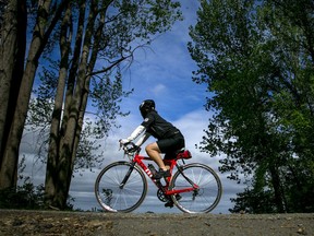 Enjoying a ride along the Ottawa River.