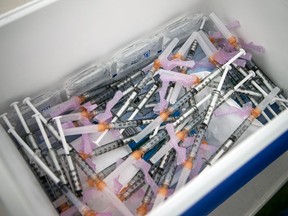 A June 5 file photo of Moderna vaccines.