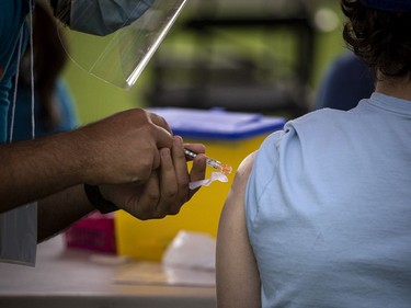 500 people were vaccinated with first and second doses of Moderna vaccine at Dr. Nili Kaplan-Myrth's third Jabapalooza held on the field at Immaculata High School, Saturday, June 5, 2021.