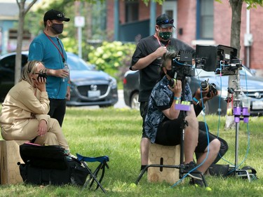 A movie called Amazing Grace - for the Oprah Network - was shooting around Cathcart Park in downtown Ottawa Wednesday.