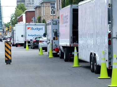 A movie called Amazing Grace - for the Oprah Network - was shooting around Cathcart Park in downtown Ottawa Wednesday.