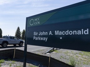 Traffic along the Sir John A. Macdonald Parkway on Wednesday, Jun. 2, 2021