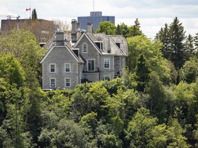 24 Sussex Drive as seen from Rockcliffe Park.