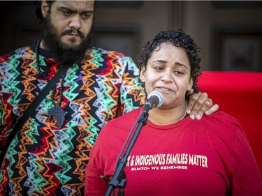 Black and Indigenous families from across Canada recounted devastating stories of loved ones lost in police encounters Saturday. Chantelle Krupka, a Mississauga woman shot and Tasered by a Peel Regional Police officer, with her partner Michael Headley, spoke about her incident that happened in 2020.