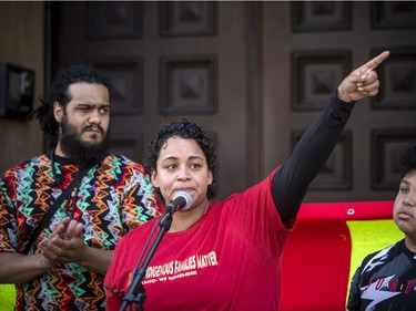 Black and Indigenous families from across Canada recounted devastating stories of loved ones lost in police encounters Saturday. Chantelle Krupka, a Mississauga woman shot and Tasered by a Peel Regional Police officer, with her partner Michael Headley, spoke about her incident that happened in 2020.