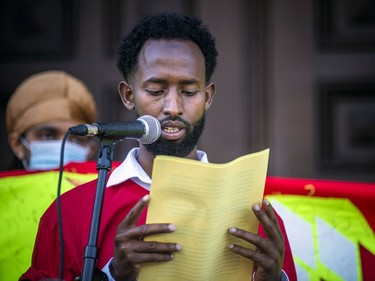 Black and Indigenous families from across Canada recounted devastating stories of loved ones lost in police encounters Saturday. Abdiaziz Abdi, brother of Abdirahman Abdi who died after a police altercation in Ottawa in 2016.
