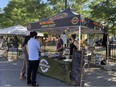 Broadhead Brewing slings its suds at Parkdale Night Market in early June.
