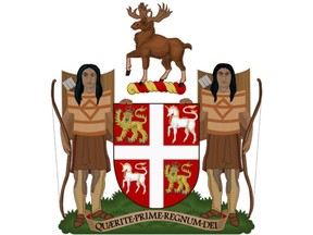 The coat of arms of the province of Newfoundland and Labrador was originally granted by Garter King of Arms, during the reign of King Charles I of England, on 1 January 1637/8.