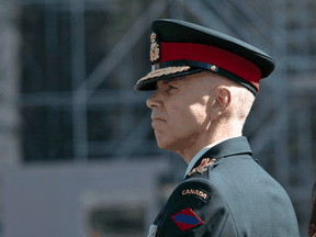 An alleged victim says the Canadian Forces National Investigation Service refused to accept her complaint against acting Chief of the Defence Staff Gen. Wayne Eyre, pictured, for failing in his “duty to report” sexual misconduct.
