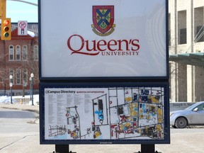 FILE: A view of the Queen's University Campus on Union Street in Kingston.