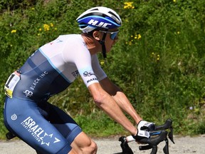 Team Israel Start Up Nation's Christopher Froome of Great Britain rides during the eighth stage of the 73rd edition of the 147 km Criterium du Dauphine cycling race, on June 6, 2021.
