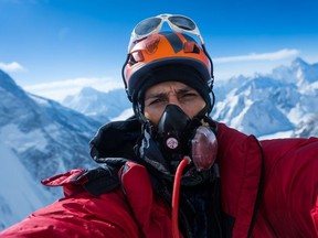 Ottawa climber and filmmaker Elia Saikaly took this selfie on the flanks of K2, the world's second tallest mountain.