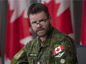 Files: Canadian Joint Operations Commander Lt.-Gen. Mike Rouleau speaks at a news conference on  May 19, 2020 in Ottawa.