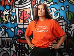 Stephanie Sanders, a 27-year-old member of the Ojibwe First Nation who is a bartender at the Gilmour Pub, is glad her business is closing on Canada Day to make a statement in support of Indigenous people.