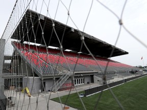 Lansdowne Park in Ottawa Friday. North side stands.