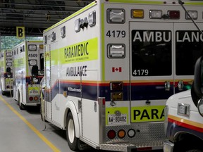 A file photo from Ottawa Paramedic Service headquarters in October 2020.